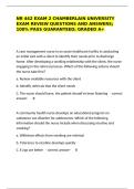 NR 442 exam 2 Chamberlain university Exam review questions and answers&semi; 100- pass guaranteed&semi; graded a&plus;