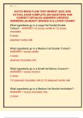 DUTCH BROS FLOW TEST NEWEST 2025&sol; 2026  ACTUAL EXAM COMPLETE 200 QUESTIONS AND  CORRECT DETAILED ANSWERS &lpar;VERIFIED  ANSWERS&rpar; &vert;ALREADY GRADED A&plus;&vert;&vert; LATEST EXAM&excl;&excl;&excl; 