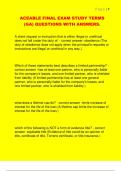 ACEABLE FINAL EXAM STUDY TERMS  &lpar;GA&rpar; QUESTIONS WITH ANSWERS&period;