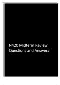 N420 Midterm Review &vert; Cardiovascular Nursing Study Guide with Questions&comma; Answers&comma; and Rationales