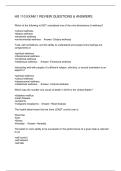 HS 110 EXAM 1 REVIEW QUESTIONS & ANSWERS