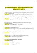 SubAssessment Final Test &ndash; Verified Questions & Answers &lpar;2024&sol;2025 A&plus; Grade&rpar;