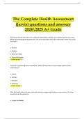  Jarvis Health Assessment Practice Questions &lpar;2024&sol;2025 Verified Solutions&rpar;
