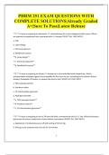 PHRM 251 EXAM QUESTIONS WITH  COMPLETE SOLUTIONS&vert;Already Graded  A&plus;&vert;Sure To Pass&vert;Latest Release 
