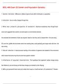BIOL 400 Exam III Darwin and Population Genetics Questions and Answers &lpar;100 &percnt;Score&rpar; Latest  Updated 2026 Answers