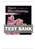 TEST BANK FOR Talaro's Foundations in Microbiology 12th Edition Barry Chess and Kathleen Park Talaro &lpar;CHAPTERS 1-27&rpar; &vert;&vert;Complete A&plus; Guide