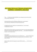 NYC MASTER ELECTRICIAN EXAM WITH CORRECT ANSWERS 2025&period;