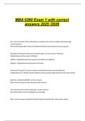 MBA 6360 Exam 1 with correct answers 2025&period;pdf