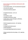 Business Management 3130 Midterm EXAM Questions AND Correct Answers