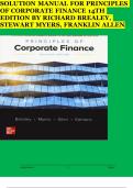 SOLUTION MANUAL FOR PRINCIPLES OF CORPORATE FINANCE 14TH EDITION BY RICHARD BREALEY&comma; STEWART MYERS&comma; FRANKLIN ALLEN
