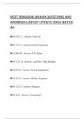 Best Warrior Board Questions and answers Latest update 2025 rated a&plus;