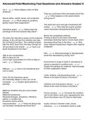 Advanced Fetal Monitoring Test Questions and Answers Graded A