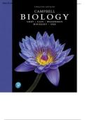 TEST BANK FOR CAMPBELL BIOLOGY 12th EDITION BY LISA A&period; URRY &vert; ALL CHAPTERS COVERED ISBN&colon; &lrm;978-0135188743&vert;latest version 2025