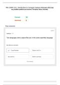TRU COMP 2131&colon; Introduction to Computer Systems Final exam 2025 prep key possible questions and answers Thompson Rivers University