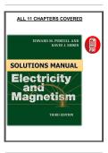 Solutions Manual for Electricity and Magnetism &vert; 3rd Edition &vert; &lpar;Purcell&comma; 2013&rpar; &vert; All 11 Chapters Covered&vert; PDF Download