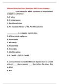 Missouri State law Exam Questions AND Correct Answers