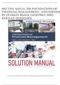 SOLUTION MANUAL FOR FOUNDATIONS OF FINANCIAL MANAGEMENT&comma; 18TH EDITION BY STANLEY BLOCK&comma; GEOFFREY HIRT&comma; BARTLEY DANIELSEN