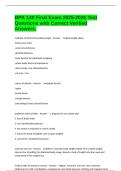 BPK 140 Final Exam 2025-2026 Test Questions with Correct Verified Answers&period;