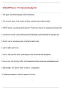 BIOS 256 Week 6- The Reproductive System Questions and Answers &lpar;100  &percnt;Score&rpar; Latest Updated 2026