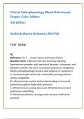 Clinical Pathophysiology Test Bank &lpar;3rd Ed&period; &mdash; Berkowitz&rpar; &mdash; Complete NCLEX&sol;HESI Review with 20 MCQs&sol;Chapter&comma; Verified Rationales