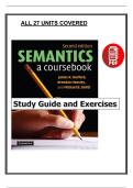 Semantics&colon; A Coursebook&comma; 2nd Ed&period; &lpar;2007&rpar; &ndash; Study Guide & Exercises &ndash; Hurford