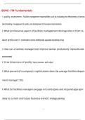 BOMI - FM Fundamentals Questions and Answers &lpar;100 &percnt;Score&rpar; Latest Updated  2026