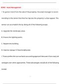 BOMI - Asset Management Questions and Answers &lpar;100 &percnt;Score&rpar; Latest  Updated 2026