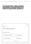 PCA ORDINATION - BIBLE CONTENT &lpar;QUIZBANK&rpar; 454 QUESTIONS WITH COMPLETE SOLUTIONS&comma; SCORED A&plus;