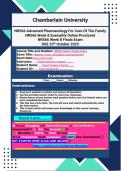 NR566 Week 8 Finals Exam Review Due October 25th  2025 Complete Questions 1-100 Actual Exam Examplify Online Proctored Exam NR566 Advanced Pharmacology For Care Of The Family Questions and Answers &vert; 100&percnt; Pass Guaranteed &vert; Graded A&plus; &vert; 