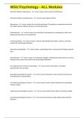 WGU Psychology - ALL Modules exam questions and 100&percnt; correct answers 2025&sol;2026