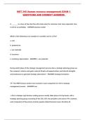 MGT 345 &lpar;human resource management&rpar; EXAM 1 QUESTIONS AND CORRECT ANSWERS 