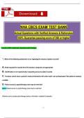 NHA CBCS Exam 2026 &vert; Actual Questions with Verified Answers &vert; 390&plus; Guaranteed Pass PDF- Complete Bundle