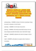 BIOD 331 &sol; NURS 231 Exam &vert; 200&plus; Q&A &vert; Pathophysiology&comma; Immunity&comma; Inflammation&comma; Cancer