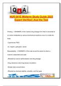 NUR 641E Midterm &ndash; 200&plus; Expert-Verified Questions & Answers &vert; Pharmacokinetics&comma; Anticoagulants&comma; Respiratory&comma; Infectious Disease &ndash; 2025&sol;2026 &vert; Grand Canyon University