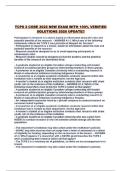TCPS 2 CORE 2022 NEW EXAM WITH 100&percnt; VERIFIED SOLUTIONS 2026 UPDATE&excl;&excl;