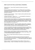 BNSF GCOR FOR FINAL QUESTIONS & ANSWERS