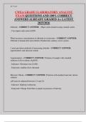 CWEA GRADE I LABORATORY ANALYST EXAM QUESTIONS AND 100&percnt; CORRECT ANSWERS ALREADY GRADED A&plus; LATEST 2025&sol;2026
