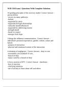 NUR 318 Exam 1 Questions With Complete Solutions