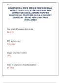 HEMISPHERE IV-RAPID STROKE RESPONSE EXAM  NEWEST 2026 ACTUAL EXAM QUESTIONS AND  CORRECT DETAILED ANSWERS &lpar;VERIFIED  ANSWERS&rpar; ALL ANSWERED &lbrace;80 Q & A&rcub; ALREADY  GRADED A&plus; &vert; BRAND NEW&excl; &vert; 100&percnt; PASS  GUARANTEED