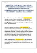 APSE CESP EXAM NEWEST 2026 ACTUAL  EXAM QUESTIONS AND CORRECT DETAILED  ANSWERS &lpar;VERIFIED ANSWERS&rpar; ALL  ANSWERED &lbrace;100 Q & A&rcub; ALREADY GRADED A&plus; &vert;  BRAND NEW&excl; &vert; 100&percnt; PASS GUARANTEED 