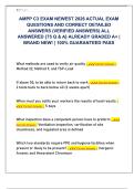 AMPP C3 EXAM NEWEST 2026 ACTUAL EXAM  QUESTIONS AND CORRECT DETAILED  ANSWERS &lpar;VERIFIED ANSWERS&rpar; ALL  ANSWERED &lbrace;75 Q & A&rcub; ALREADY GRADED A&plus; &vert;  BRAND NEW&excl; &vert; 100&percnt; GUARANTEED PASS 