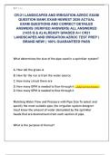 CR-21 LANDSCAPES AND IRRIGATION AZROC EXAM  QUESTION BANK EXAM NEWEST 2026 ACTUAL  EXAM QUESTIONS AND CORRECT DETAILED  ANSWERS &lpar;VERIFIED ANSWERS&rpar; ALL ANSWERED  &lbrace;1435 Q & A&rcub; ALREADY GRADED A&plus;&sol; CR21  LANDSCAPES AND IRRIGATION AZROC TEST PREP &vert;  BRAND NEW&excl; 
