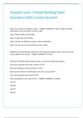 Anaplan Level 1 Model Building Exam Questions With Correct Answers