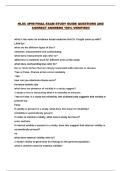 HLSC 4P99 FINAL EXAM STUDY GUIDE QUESTIONS AND CORRECT ANSWERS 100&percnt; VERIFIED&excl;&excl;