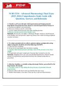 All-in-One NURS 5334 Advanced Pharmacology Bundle &lpar;2025&ndash;2027&rpar; &ndash; Final Exams & Practice Guide