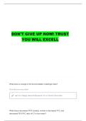EXAM 1 PULMONARY FUNCTION TEST QUESTIONS WITH COMPLETE ANSWERS