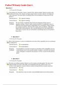 Patho370 Study Guide Quiz 1&period;