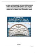 Test Bank for Accounting for Governmental & Nonprofit Entities 19th Edition by Jacqueline L&period; Reck&comma; Suzanne Lowensohn & Daniel Neely Complete Chapters With Verified Q&As &vert; Answers at the End of Each Chapter