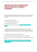 NBSTSA PSI CST EXAM REVIEW QUESTIONS WITH CORRECT ANSWERS &vert;&vert; 100&percnt; PASS