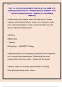 TNCC 9TH EDITION EXAM NEWEST 2025&sol;2026 ACTUAL EXAM WITH  COMPLETE QUESTIONS AND CORRECT DETAILED ANSWERS &lpar;100&percnt;  VERIFIED ANSWERS&rpar; &vert;ALREADY GRADED A&plus;&vert; &vert;&vert;PROFESSOR  VERIFIED&vert;&vert;